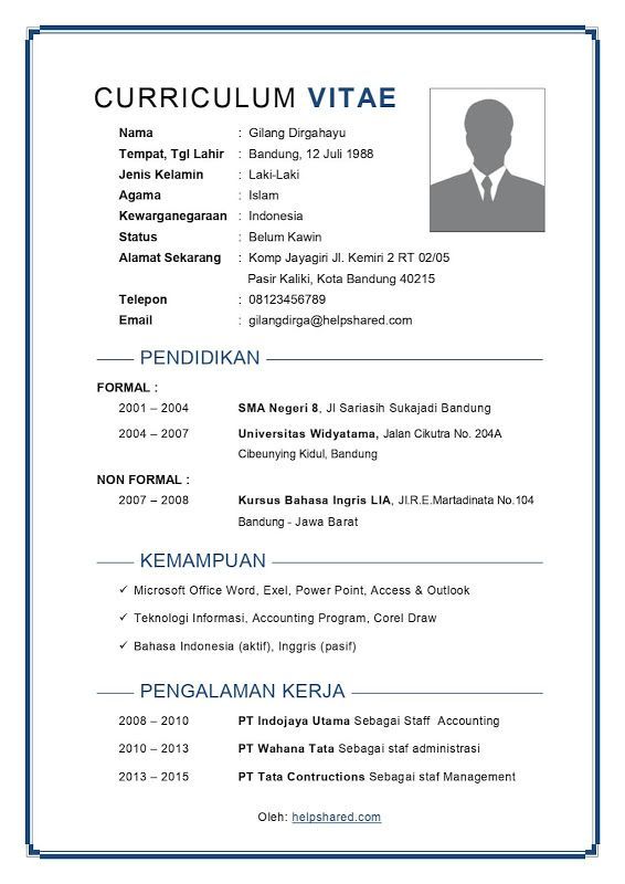 Cara Menulis CV Lamaran Kerja yang Menarik dan Memikat HRD